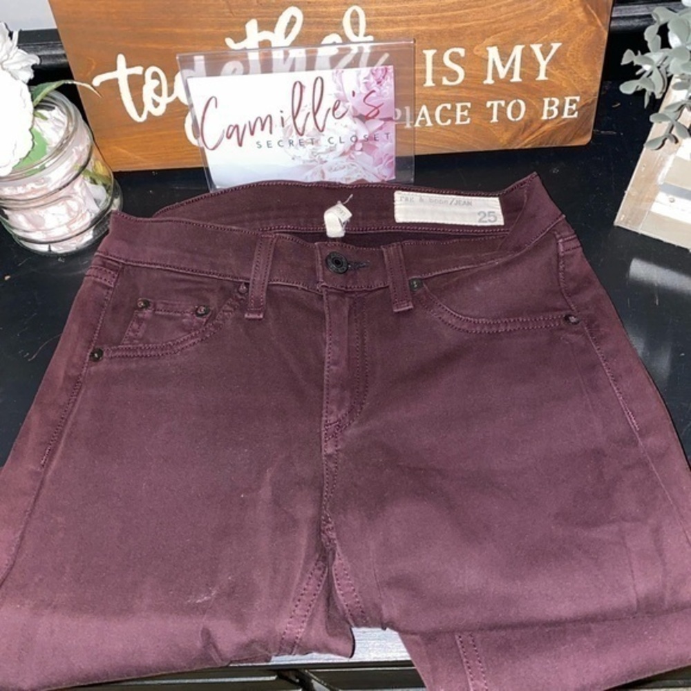 Rag & Bone Mid-Rise Skinny Leg Jeans